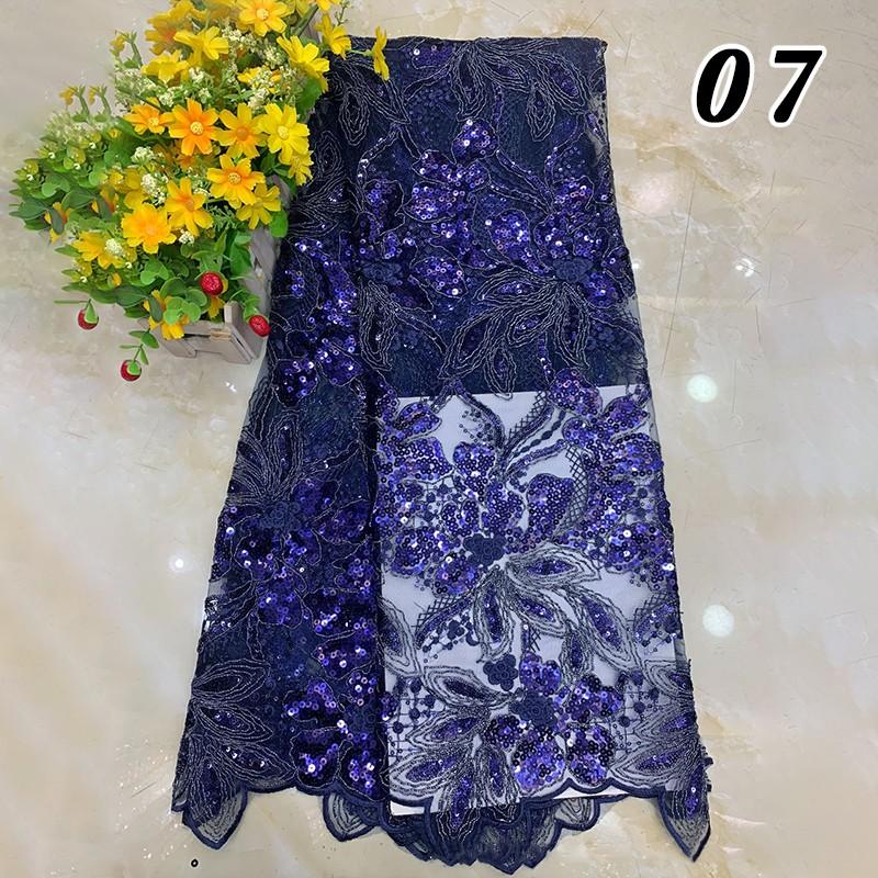 90x125cm African Sequins Beads Lace Fabric for Bridal Luxury Evening Dress DIY Embroidery Wedding Bridal Lace Material