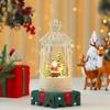 Christmas Crystal Music Box With Snowman Scene For Festive Tabletop Ornament