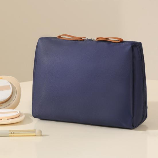 Портативная сумка для хранения, органайзер для косметики, застежка-молния, большая вместимость, водонепроницаемая дорожная косметичка для женщин