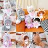 Decorative Fluffy Cute Fox Playing House 20cm Doll Lovely Outfit Rompers Jumpsuit