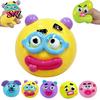 Cartoon Expression Squeeze Toy 2Pcs Dog Face Stress Relief Fidget Anti-stress Slow Rising Home Office Worker Anxiety Reduction Ball Decompression