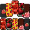 Чехол для телефона Samsung Galaxy S24 S23 iPhone 15 14 Xiaomi Redmi Note 13 12 11 8 10 9 Pro Max X XR OPPO A15 Huawei Summer Strawberry Fruit Cover