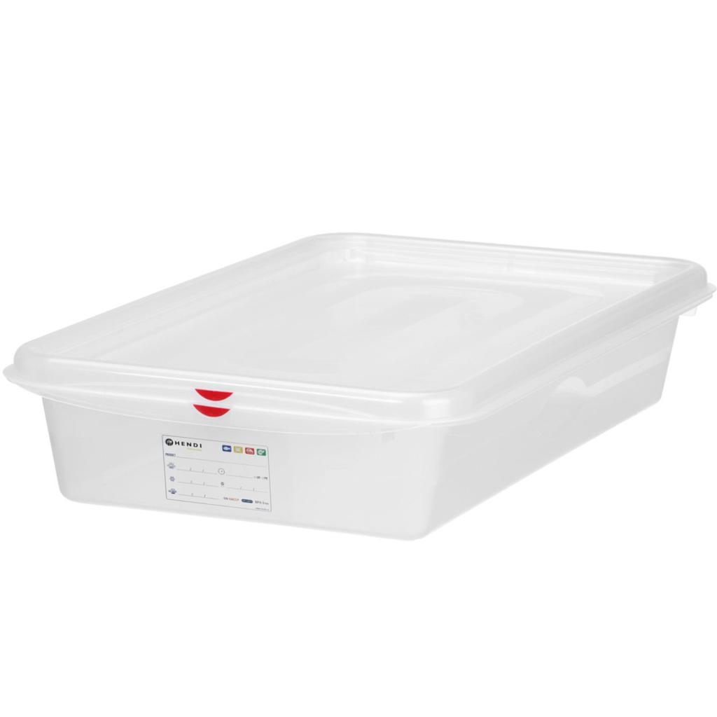 Pojemnik spożywczy GN 2/3 z etykietą pokrywką 13.5 l 354x325x150 mm