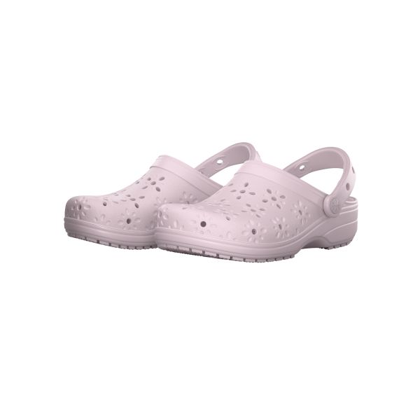 Crocs Классические сабо с бутоном цветка из ЭВА с круглым носком, легкие, женские, розовые 210927-6ZW