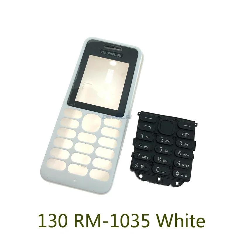 Для Nokia 2017 130 Ta-1017 130 DS RM-1035 rm1122 корпус мобильного телефона задняя крышка батареи полная передняя панель с клавиатурой