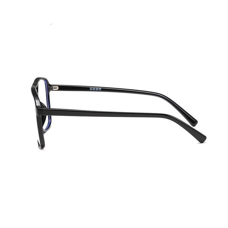 Big Frame Anti-Blue Light Square Finished Myopia Glasses Minus Lens Prescription Spectacle Diopter 0 -0.5 -0.75 -1.0 To -6.0