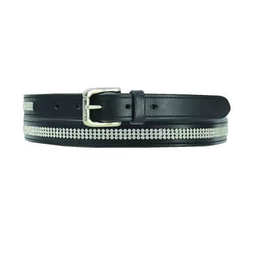 Кожаный ремень Hy Womens / Ladies Crystal Diamante