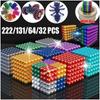 Newly 216PCS Magic Ball Cube Ball Leisure Puzzle Magic Beads Creative Decompression Colorful Magic Ball Holiday Gift