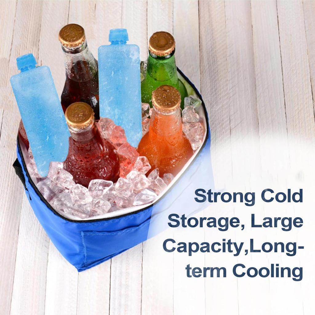 Многоразовый гелевый пакет для заморозки, холодильные блоки, коробка с ледяными кристаллами, холодный пакет для заморозки, кулер для свежих продуктов для пикника для морозильников, грудь