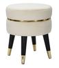 Stool Paris Beige Gold Ø 35X40.5 Cm
