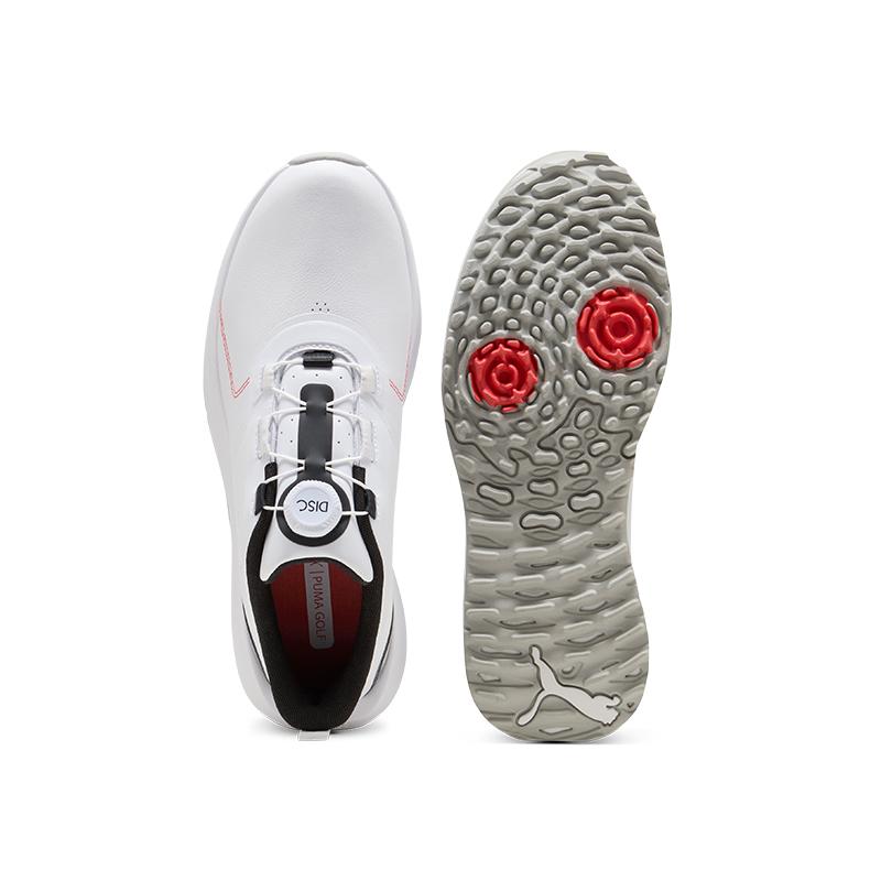 Puma Синтетическая кожа Fusion Grip Легкие Стабильные Упругие Удобные Дышащие Без шипов Обувь для диск-гольфа Мужская Обувь для гольфа 314082-01