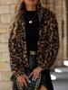 Faux Fur Coat for Women - Autumn Winter Loose Zip-Up Leopard Print Padded Jacket - New Arrivals