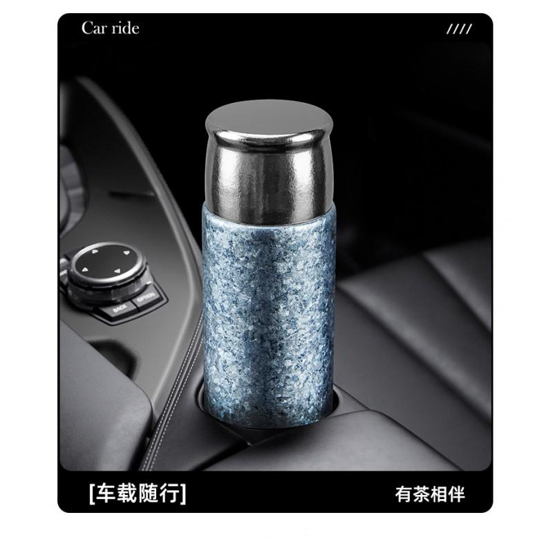 Pure Titanium Insulated Tea Cup With Infuser Office Business Gift 410ml