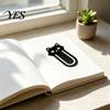Закладка с гладким краем, 3D-печатная закладка-кошка, устойчивый зажим для книги, нелегко отваливается, милая, не царапает, практичная отметка для чтения, аксессуар