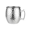 Медная кружка для Moscow Mule, нержавеющая сталь 304, чеканный дизайн, бокал для вина и коктейлей