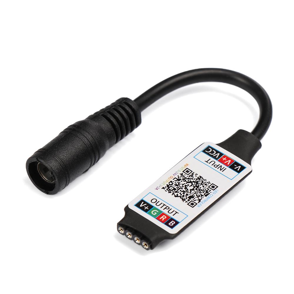 New Useful Mini Wireless Bluetooth RGB Controller Female Plug to 4Pin Connector LED Light Strip Bluetooth Adapter For 5050 3528