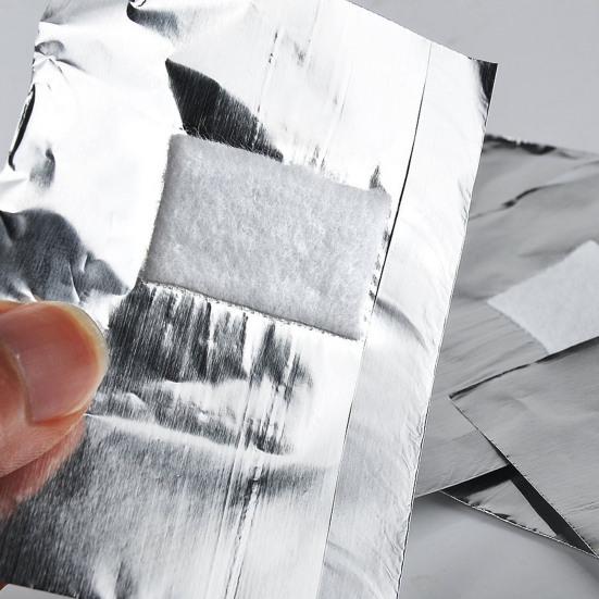 50 шт./100 шт. средства для снятия ногтей. Эффективные и экологически чистые фольгированные обертывания. Средства для снятия ногтей для легкого удаления гель-лака.