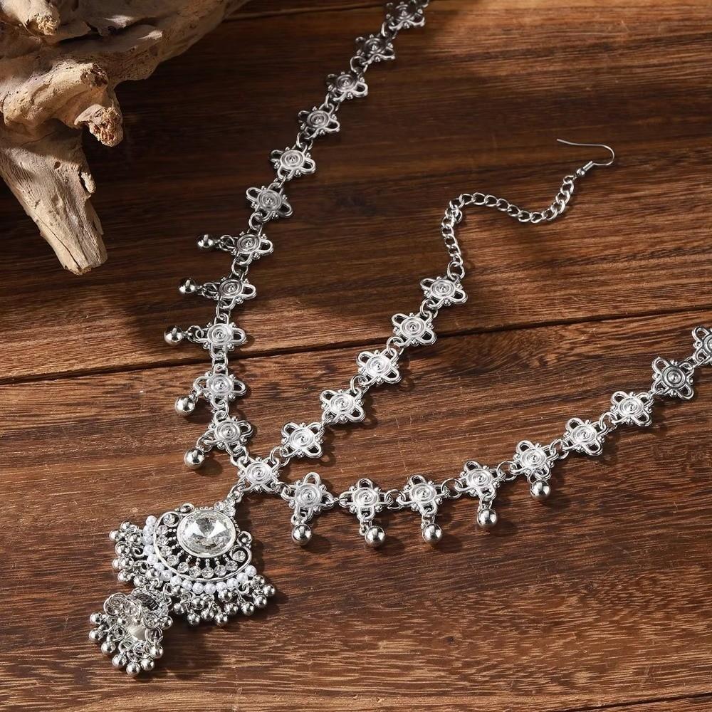 Multifunctional Forehead Pendant Elegant Forehead Pendant Beads Tassel Hair Accessories
