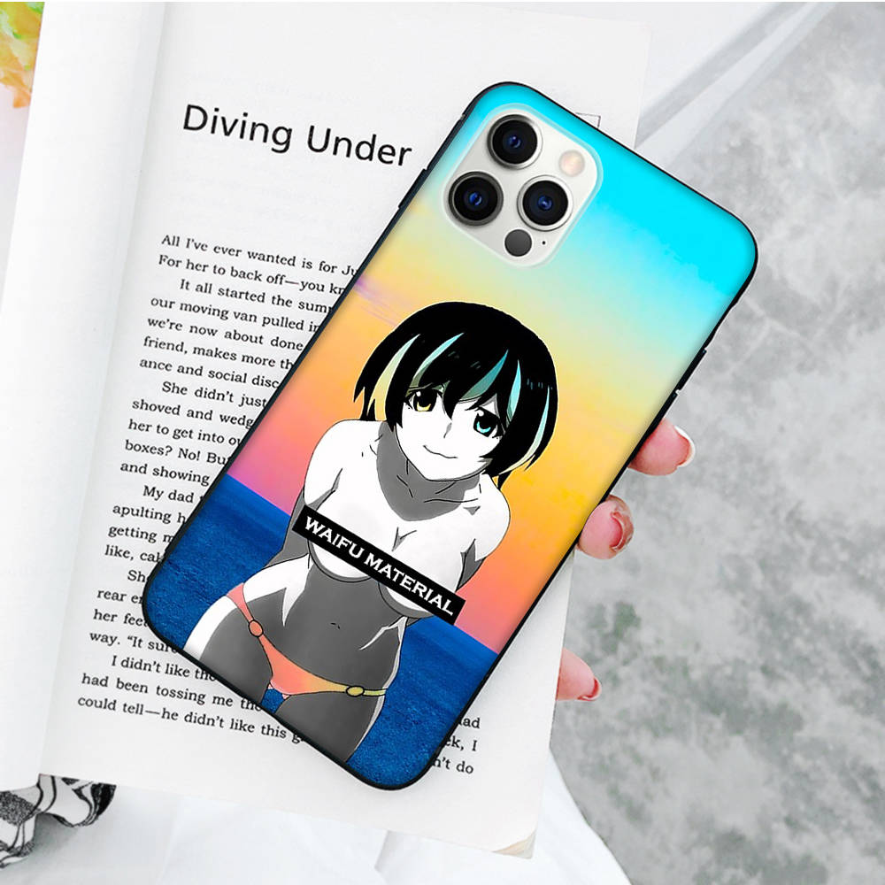 JW80 Waifu Senpai Anime Girl Мягкий чехол для OPPO Reno 8 6 5 4 Pro Plus Find X3 A17 A3 A31 A38 A40 A53 A54 A55 A74 A76 A78 A77 A80 A94 A95 A96 Lite