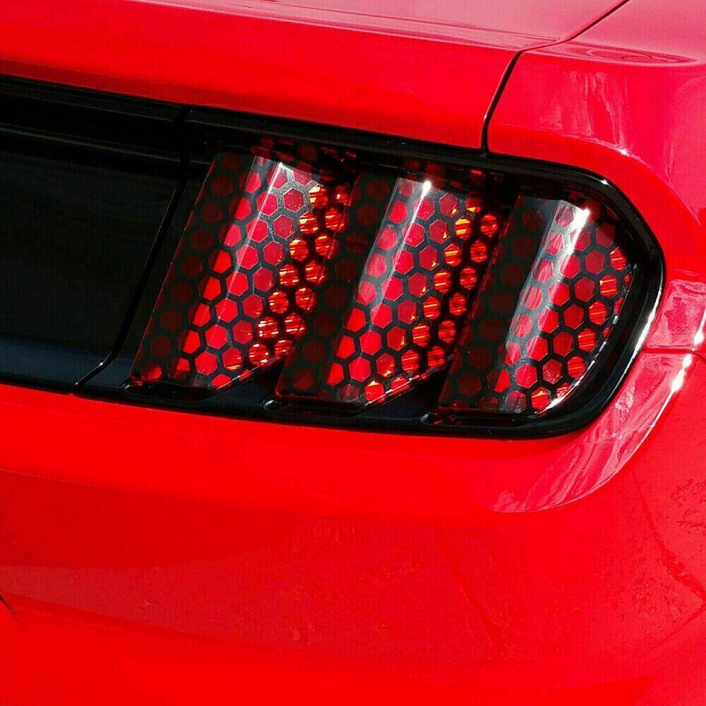 Exterior Accessories Auto Car Rear Tail Light Cover Honeycomb Sticker Car Styling Tail-lamp Decal