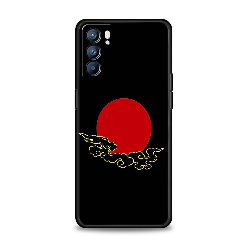Чехол для телефона для Oppo Reno13 Reno12 Reno11 F Reno10 Pro A54 A53 A95 A76 A74 A57 A98 A80 A79 5G A78 4G Обложка Флаг Японии