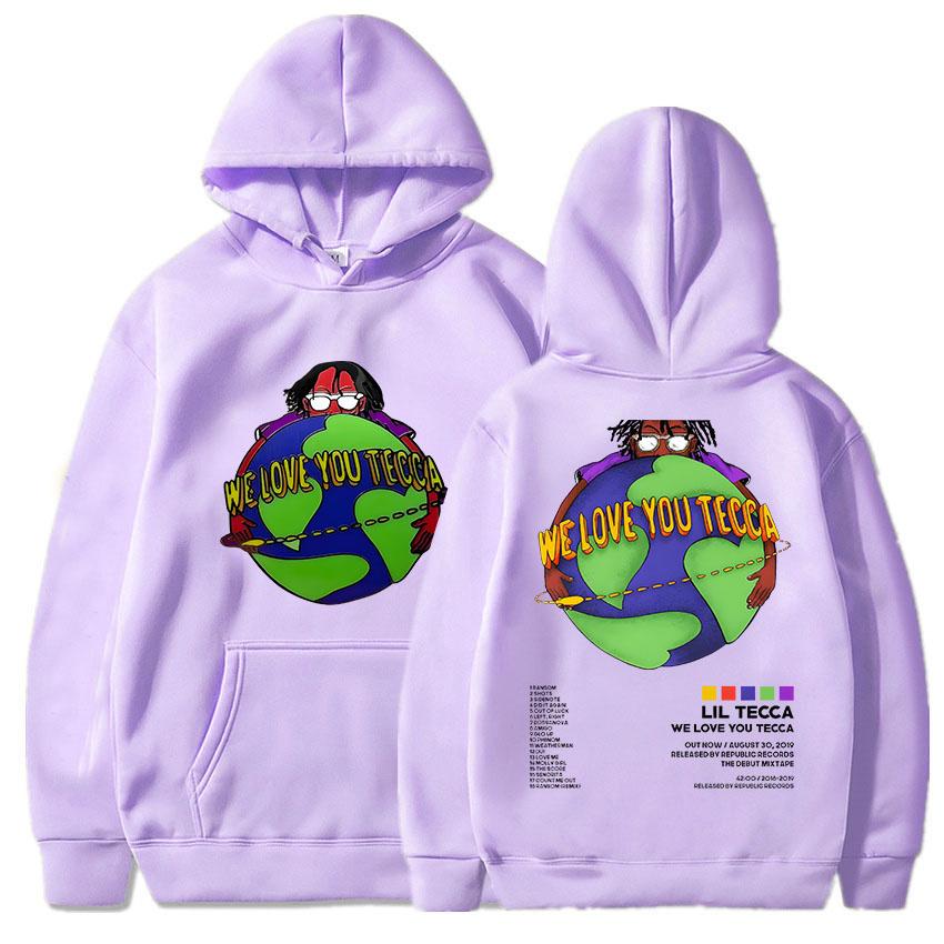 Толстовка Lil Tecca с капюшоном для осени/зимы, удобные толстовки в стиле хип-хоп, флисовая одежда в стиле ретро, готические мягкие пуловеры