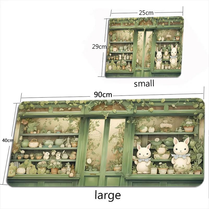 Cute Frog In The Pond Mouse Pad Large Computer Office Game Table Mat Xxl Rubber Nonslip Gaming Keyboard Mousepad Long Desk Pads