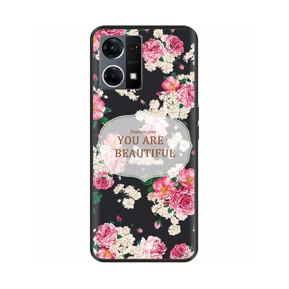 For Oppo F21 Pro CaseTPU Bumper Soft Silicone Bumper Back Phone Cases for OPPO F21 Pro Reno 7 Reno7 4G Case Cover Fundas Coque