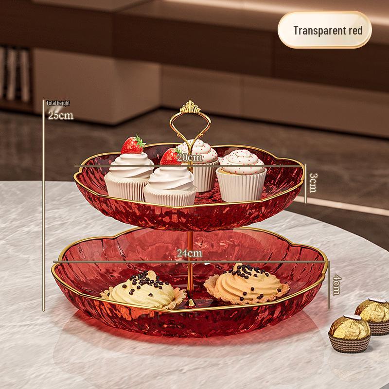 Luxurious Multi-layer Dessert and Fruit Display Tray for Living Room