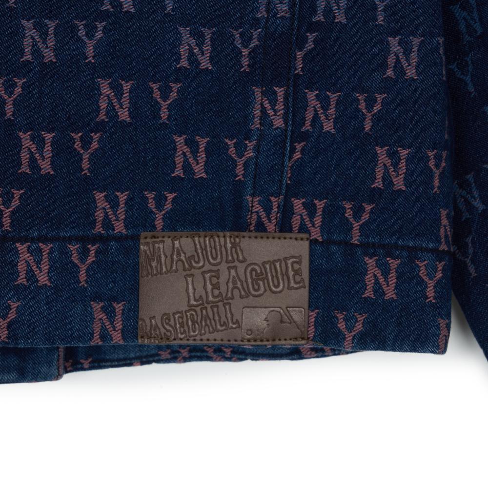 Новая женская джинсовая куртка MLB New York Yankees, синяя, 3FDKM0244-50INS