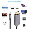 Кабель Type C - DP 8K 60 Гц, Динамический HDR, USB-C - DisplayPort, Thunderbolt 3/4, 4K USB-C Кабель для MacBook, ПК, Монитора