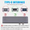 1-Piece Aluminum Alloy Type-C Expansion Dock, 7-in-1 Hub, Gray, Compatible with MacBook