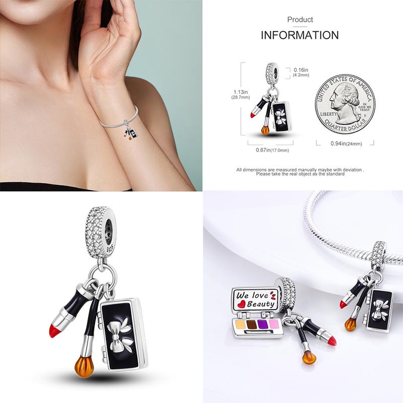 925 Стерлинговое Серебро Красочный Ловец Снов Светящийся Светлячок Подарок Самолет Земля Шармы Подходят Оригинальный Подвеска DIY Изготовление Ювелирных Изделий