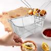 Корзина для жарки Принадлежности для аэрофритюрниц Противни Аксессуары Серебро