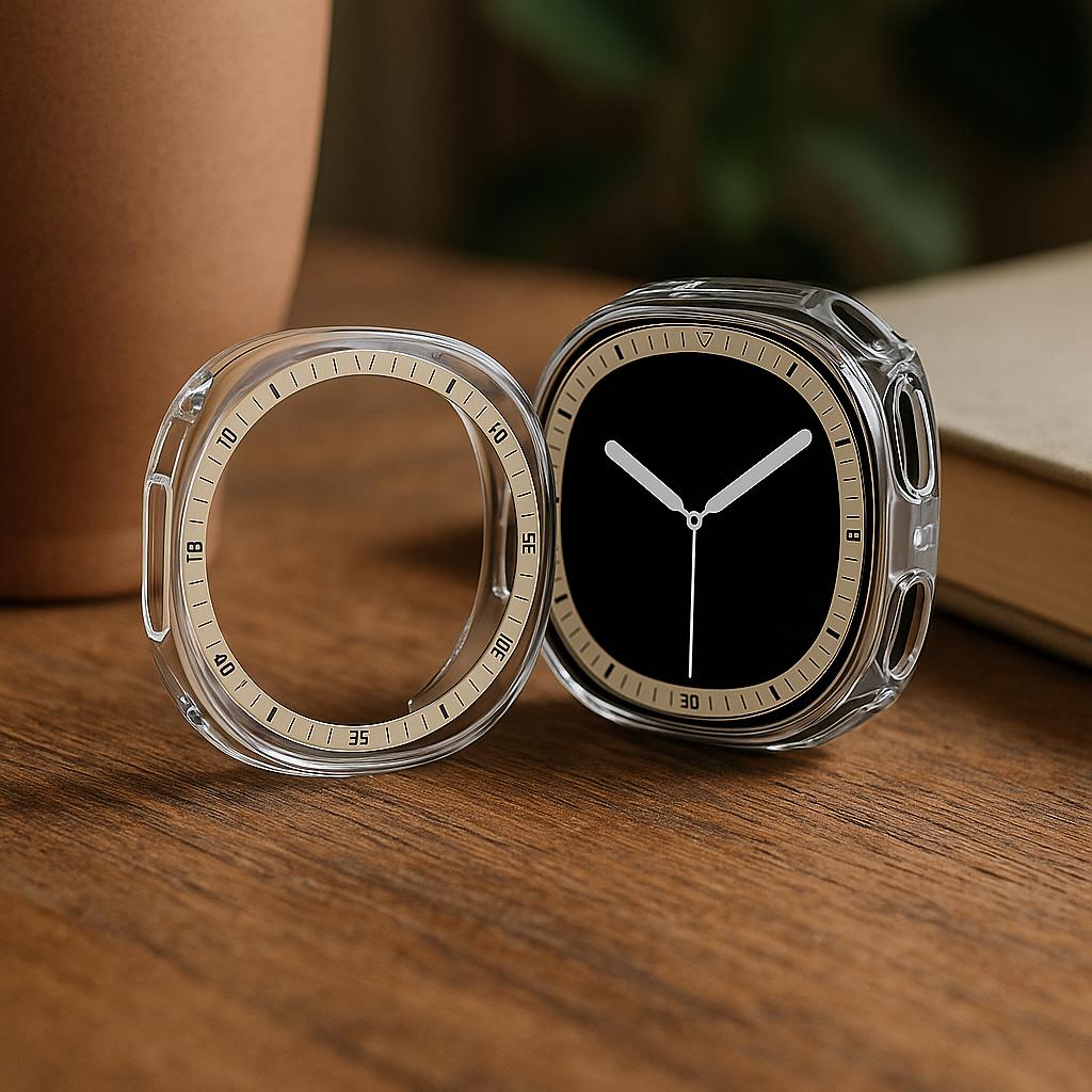 Metal scale+PC Case For Samsung galaxy watch 8 44mm 40mm Accessories Hollow Protective Bumper shell For galaxy watch 8 cover 44