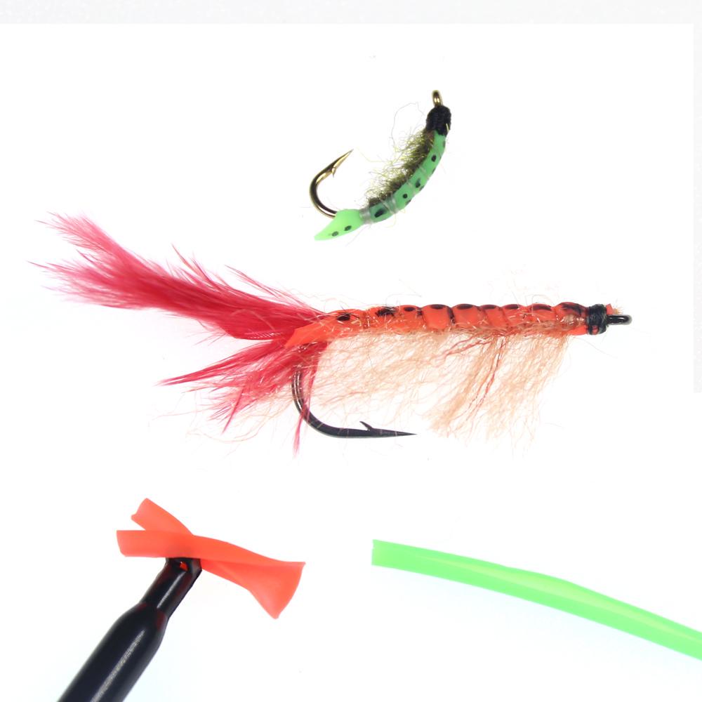 Bimoo, 4 м/упак., тонкая пленка 2 мм, эластичная трубка для рыболовной снасти из кожи нимфы, рукав для ловли карпа, креветок, сабики, материал для связывания мушек