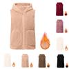 Women's Fall And Winter Temperament Double-Sided Coral Velvet Thickened And Padded Warm Plus Size Waistcoat Vests
