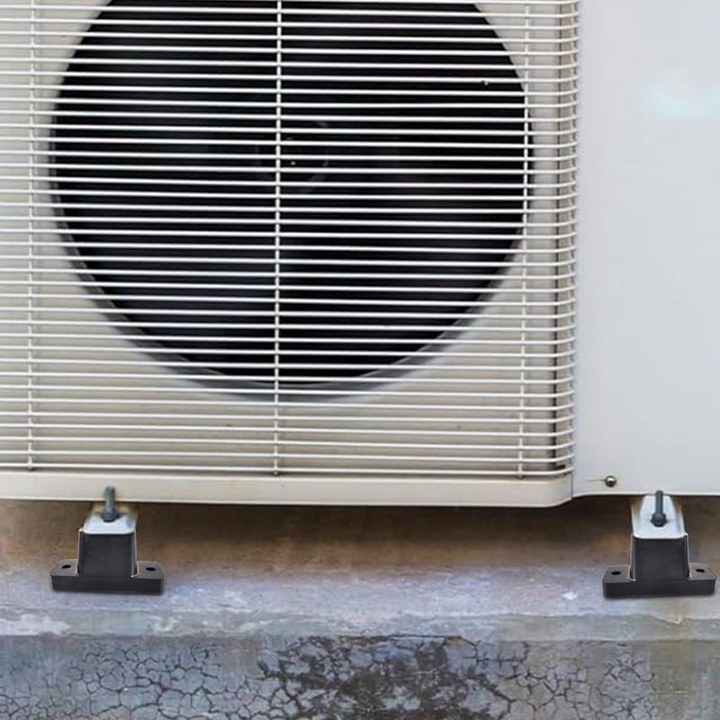 Амортизирующие прокладки для кондиционера 4 шт. Резиновые амортизирующие прокладки для наружного блока кондиционера Демпфирующие ножки компрессора Антивибрационная прокладка для кондиционера