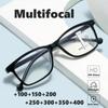 Унисекс ультра легкие мультифокальные очки для чтения новые очки с блокировкой синего света мужские и женские винтажные прогрессивные очки для ближнего и дальнего обзора