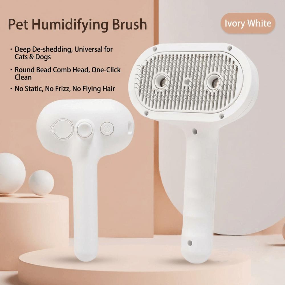 Spray Function Hair Straightener Comb Electric Pet Massage Comb New Steam Brush  Pet Grooming