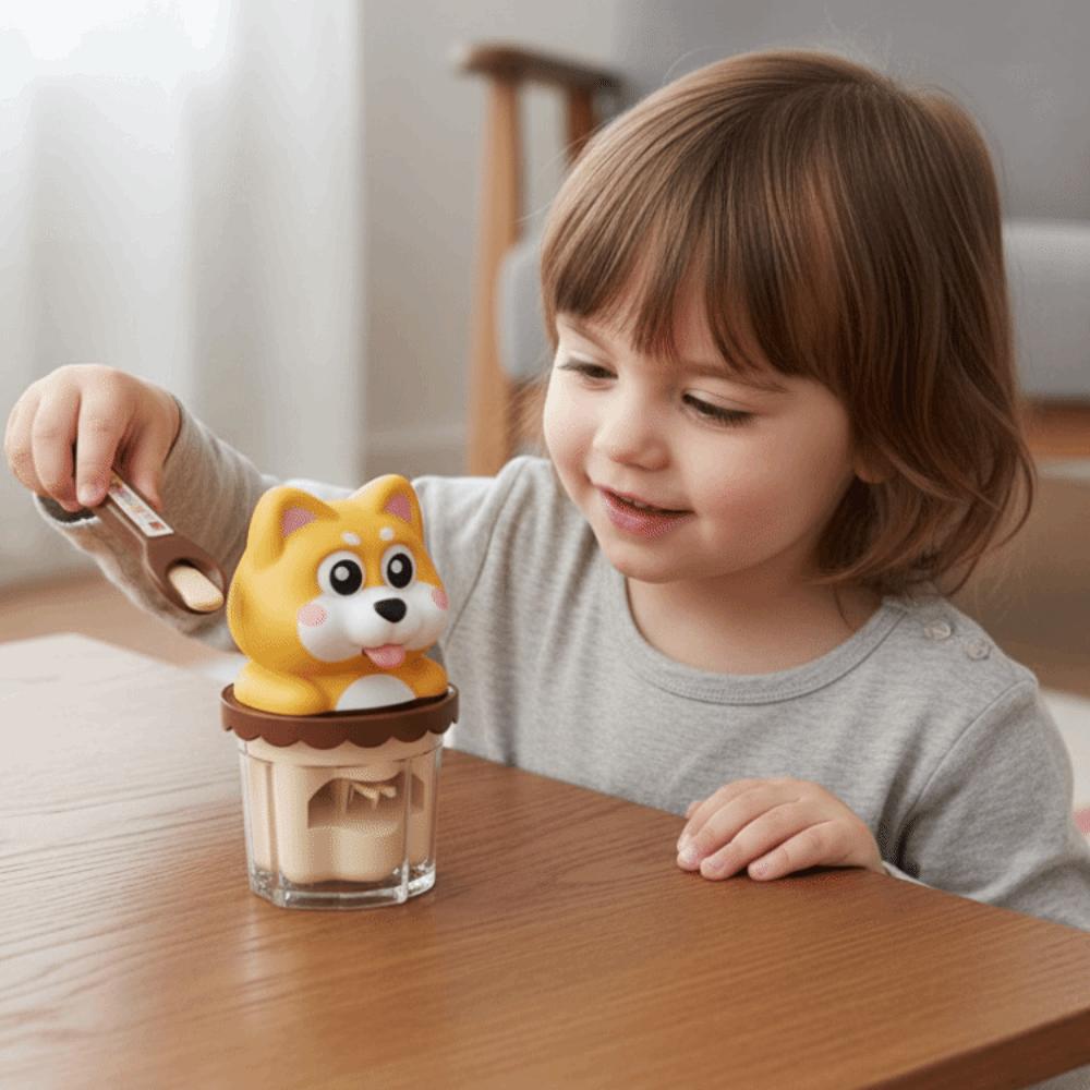 Simulation Talking Pudding Dog Toy Food Feeding Play House Toys Children's Toy
