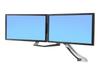 ERGOTRON Комплект ручек для двойного монитора Черный дюйм Совместимый с VESA и 17-26 (16,3 кг) 97-783