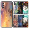 Чехол Genshin Impact Landscape для Oppo Reno8 Reno7 Reno6 Pro Plus A54 5G Find X6 X5 A53 A52 A9 A15 A95 A17 A16 A76 A74 A57
