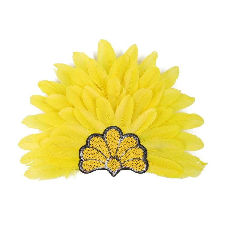 Повязки на голову с перьями и пайетками, головные уборы для Масленицы для девочек, маскарадные аксессуары