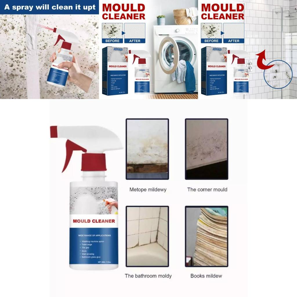Мощный спрей для удаления плесени для потолков и плитки в ванной комнате Многофункциональное чистящее средство 60 мл