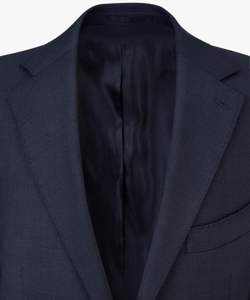 Man On The Boon Notched Lapel Wool Suit Jacket_Navy 4714351002