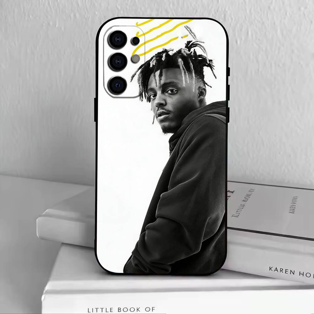 999-Juice WRLD-JW Чехол для телефона Черный Силиконовый Мягкий Для Samsung S25,S24,S21,S22,S23,S30,Ultra,S20,Plus,Fe,Lite