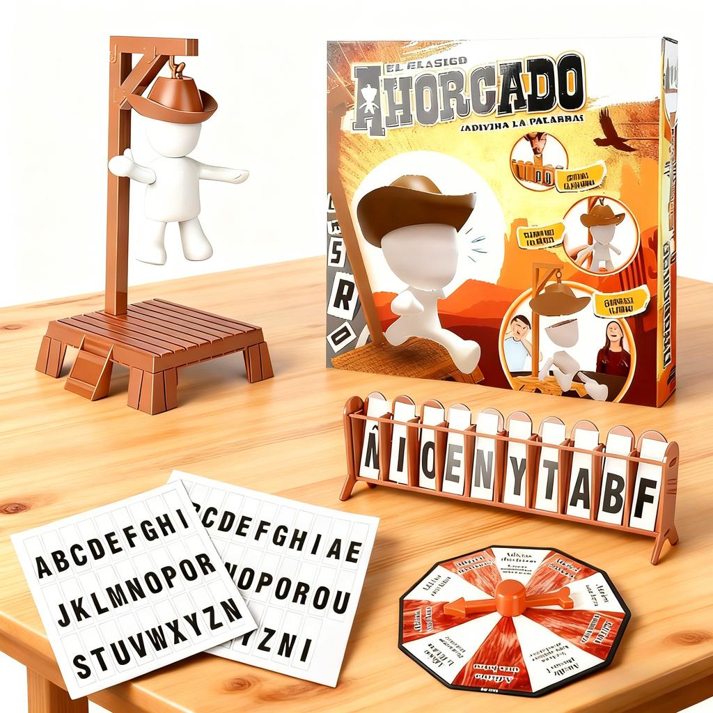 Magnetic Hangman Mystery Word Game Gallows Guessing Word Board Game Desktop Game For All Ages Gathering Party Interactive Toy