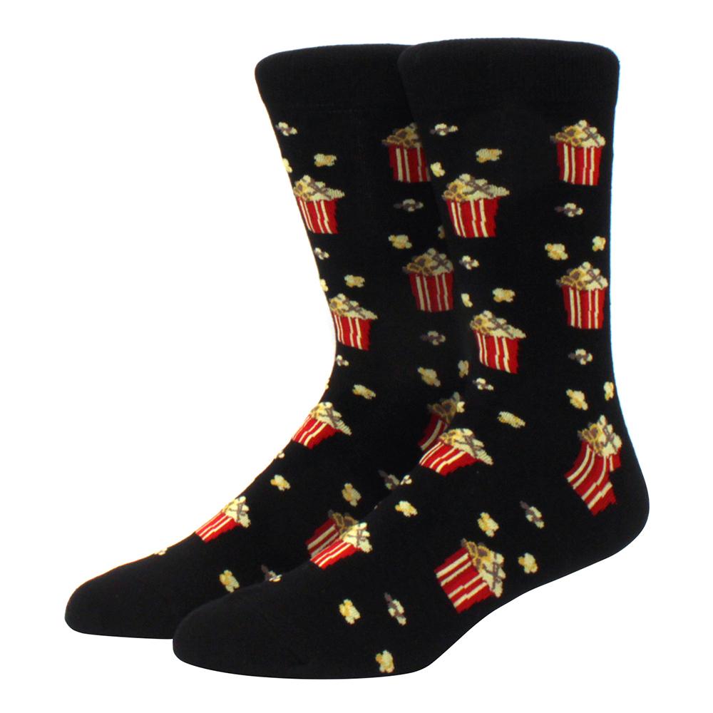 High Quality Fashion Casual Men's Socks Cartoon Food Car Series Fun Women's Socks