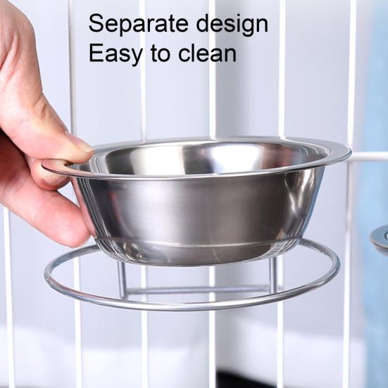 2 шт. миски для питомника, миски для собак, миска для воды из нержавеющей стали для клетки для собак, кормушка для собак